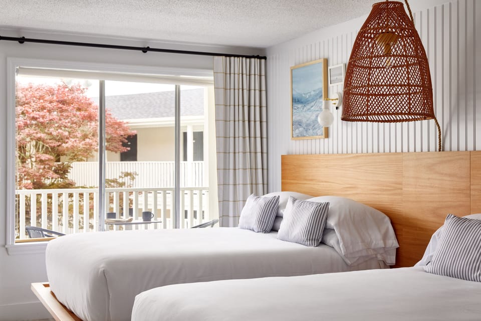 Double Queen | Premium bedding, blackout drapes, WiFi (free), bed sheets