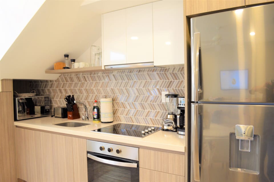 Deluxe Apartment | Private kitchenette | Full-size fridge, microwave, coffee/tea maker, toaster