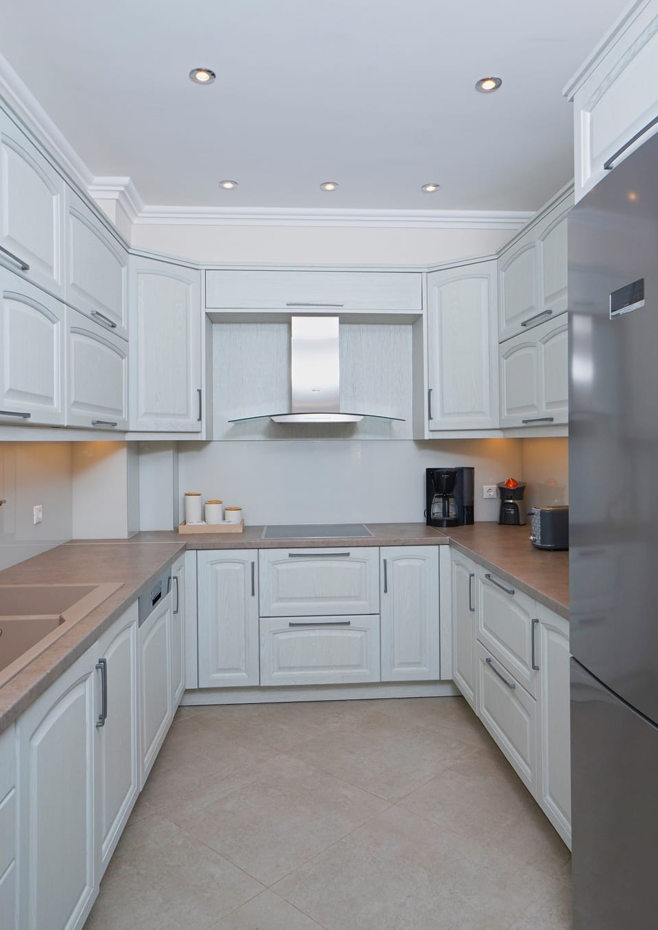 Villa, 3 Bedrooms, Sea View, Beachfront | Private kitchen | Highchair