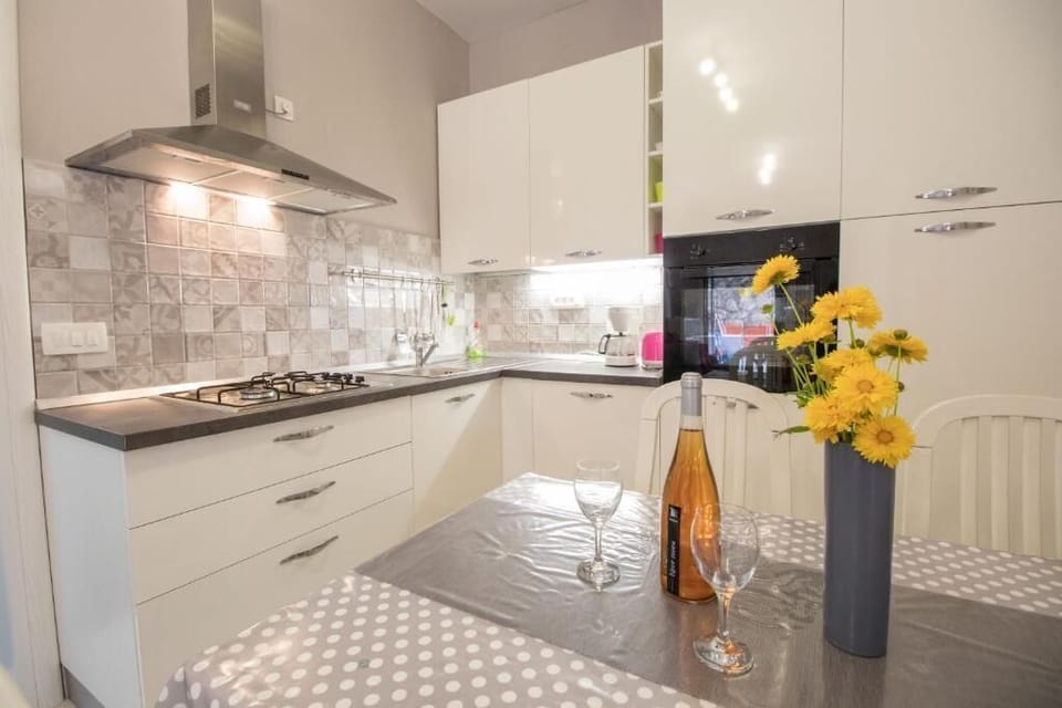 Apartment (A1) | Private kitchen | Fridge, oven, stovetop, dishwasher