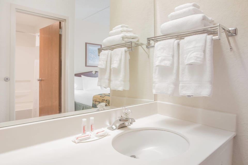 Free toiletries, hair dryer, towels, soap