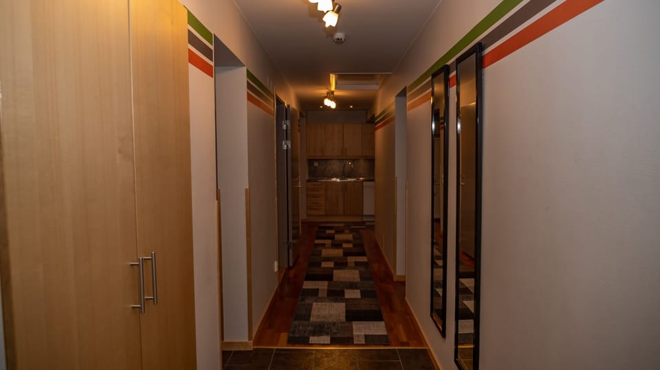 Eight-bed apartment | Blackout drapes, soundproofing, iron/ironing board (on request)