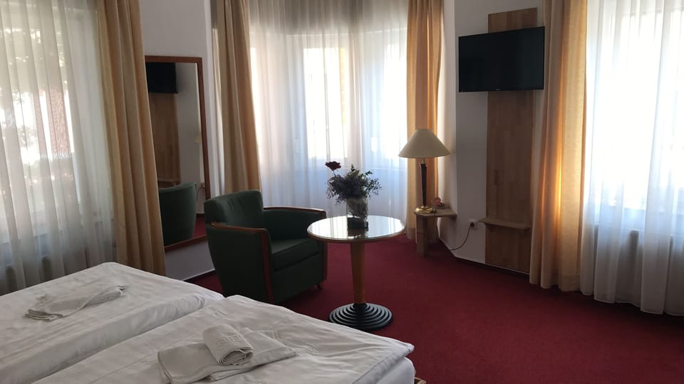 Comfort Double Room | In-room safe, desk, free WiFi, bed sheets