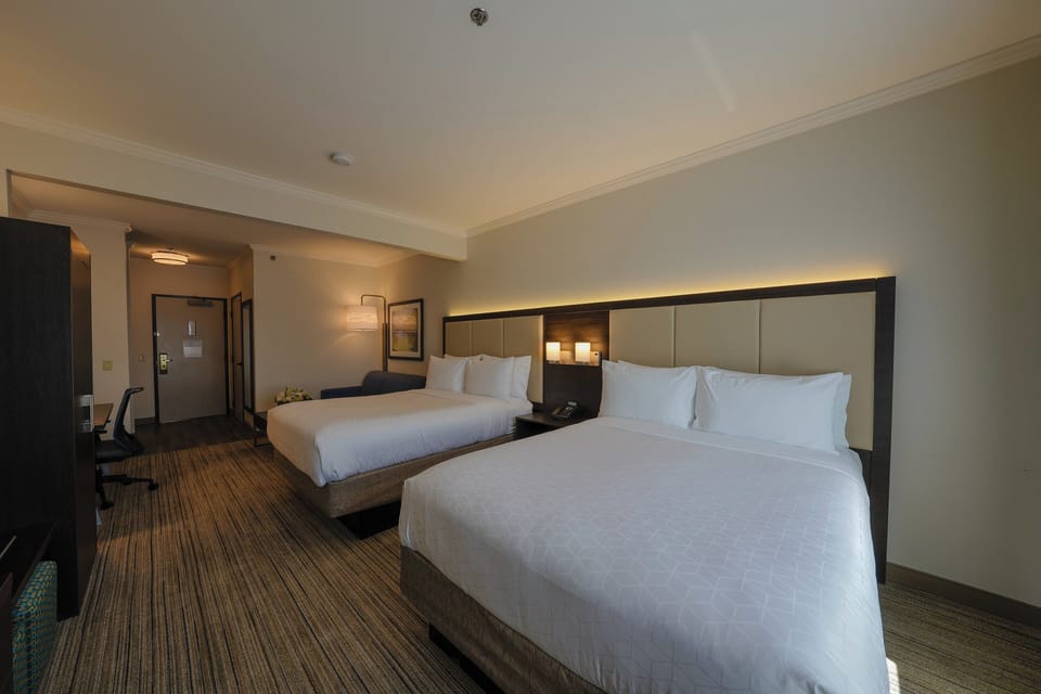 In-room safe, desk, laptop workspace, iron/ironing board