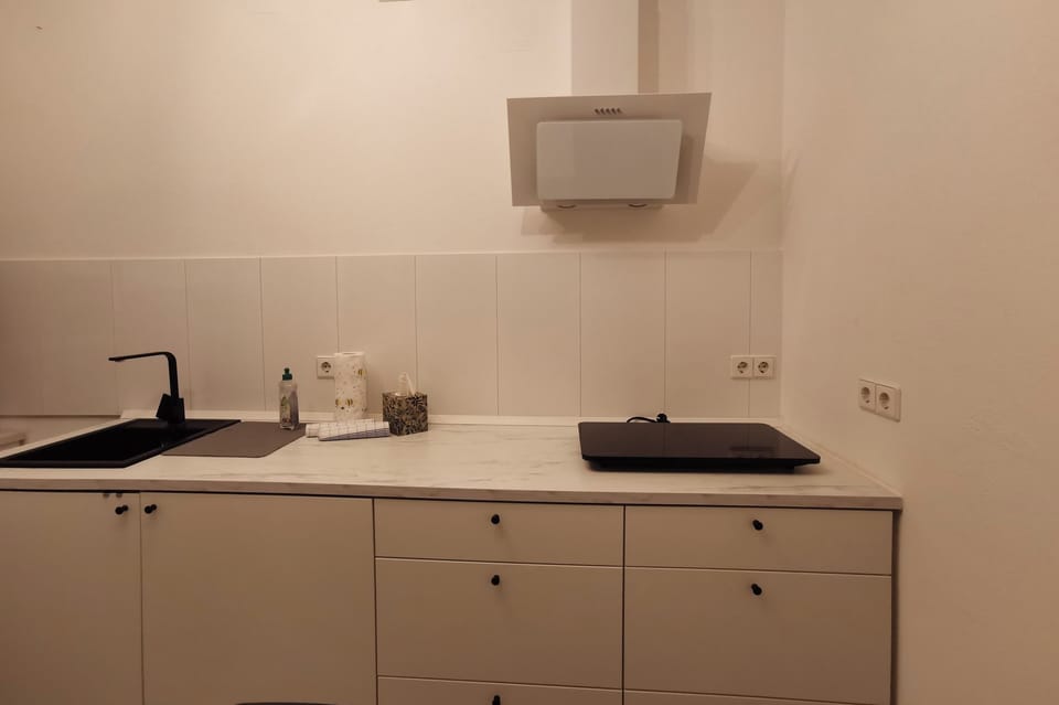 Apartment | Private kitchen | Fridge, microwave, oven, stovetop
