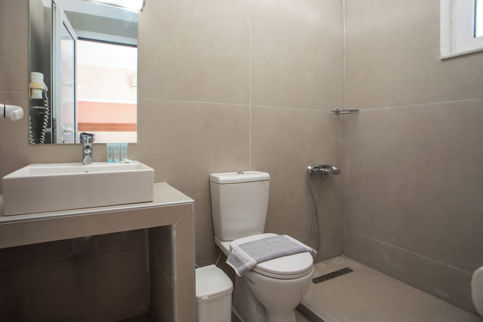 Basic Double or Twin Room | Bathroom | Shower, towels