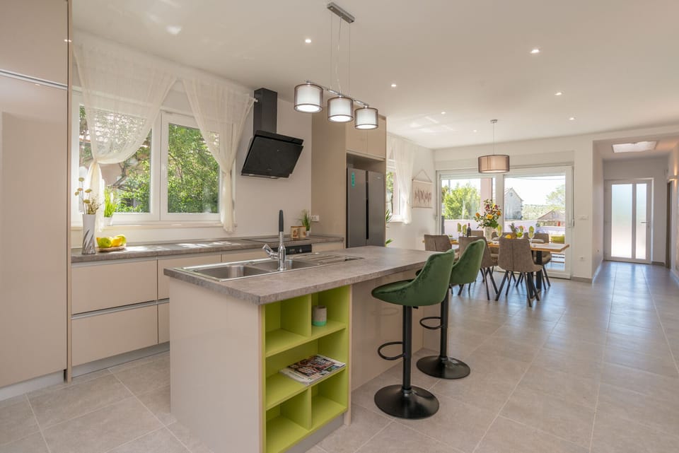 Villa, 3 Bedrooms, Accessible, Private Pool | Private kitchen | Microwave, oven, dishwasher, coffee/tea maker