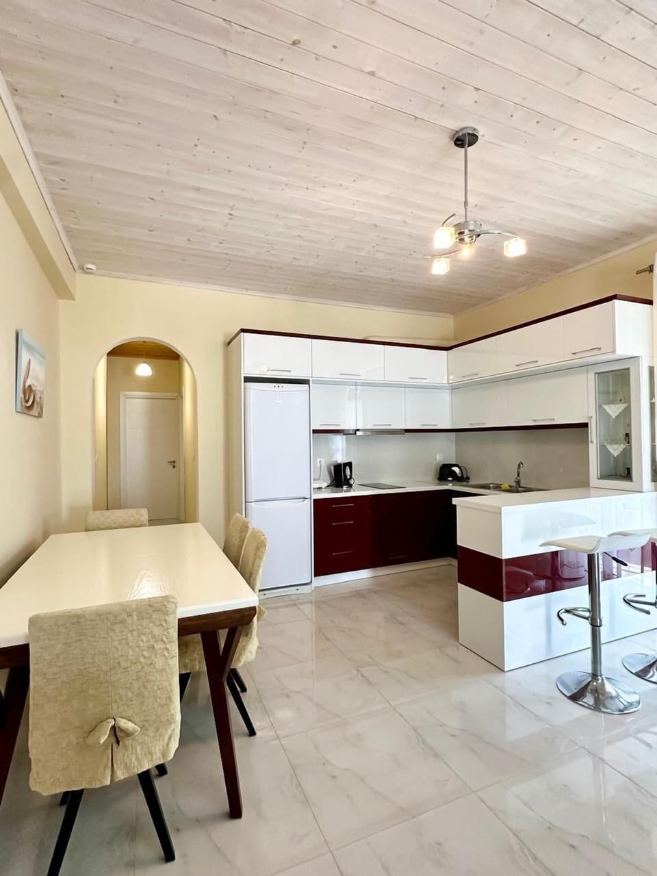 Apartment, 2 Bedrooms, Terrace, Sea View | Private kitchen | Electric kettle