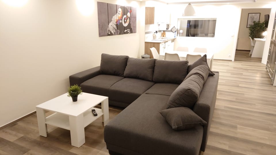 Familien Studio | Living area | 32-inch Smart TV with cable channels, TV