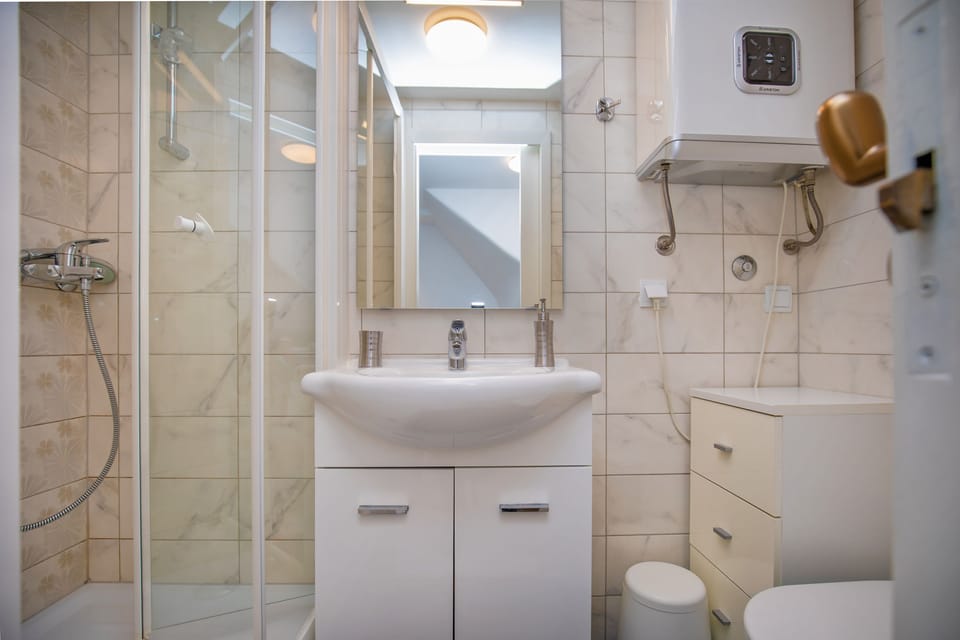 Economy Double Room | Bathroom | Shower, hair dryer, soap, shampoo