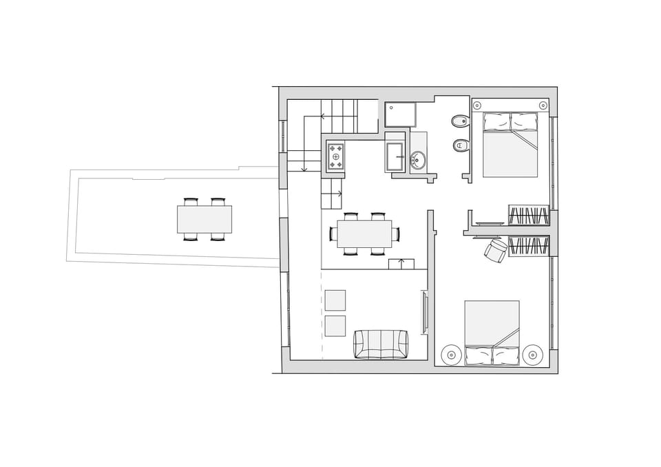 Luxury Apartment, 2 Bedrooms | Floor plan