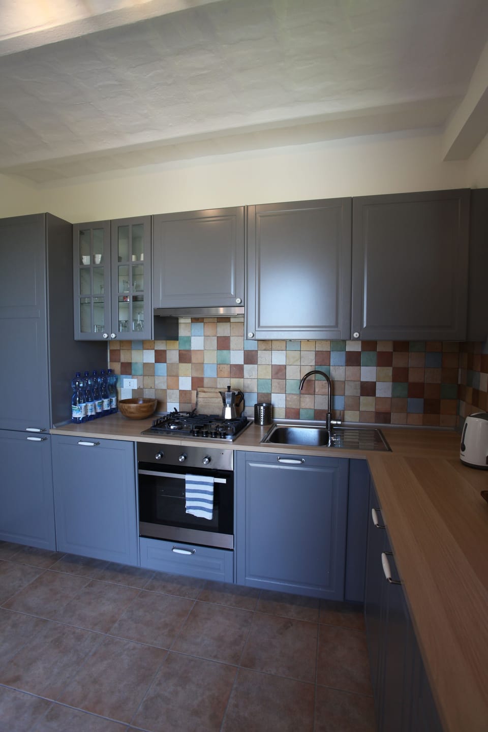 Villa | Private kitchen | Fridge, microwave, oven, stovetop