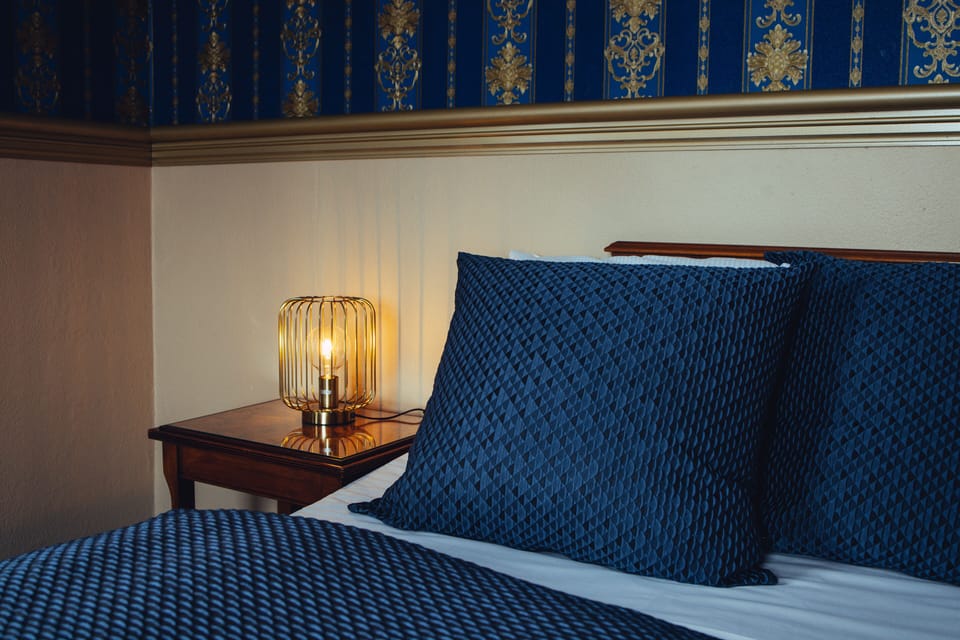 Individually decorated, individually furnished, desk, iron/ironing board