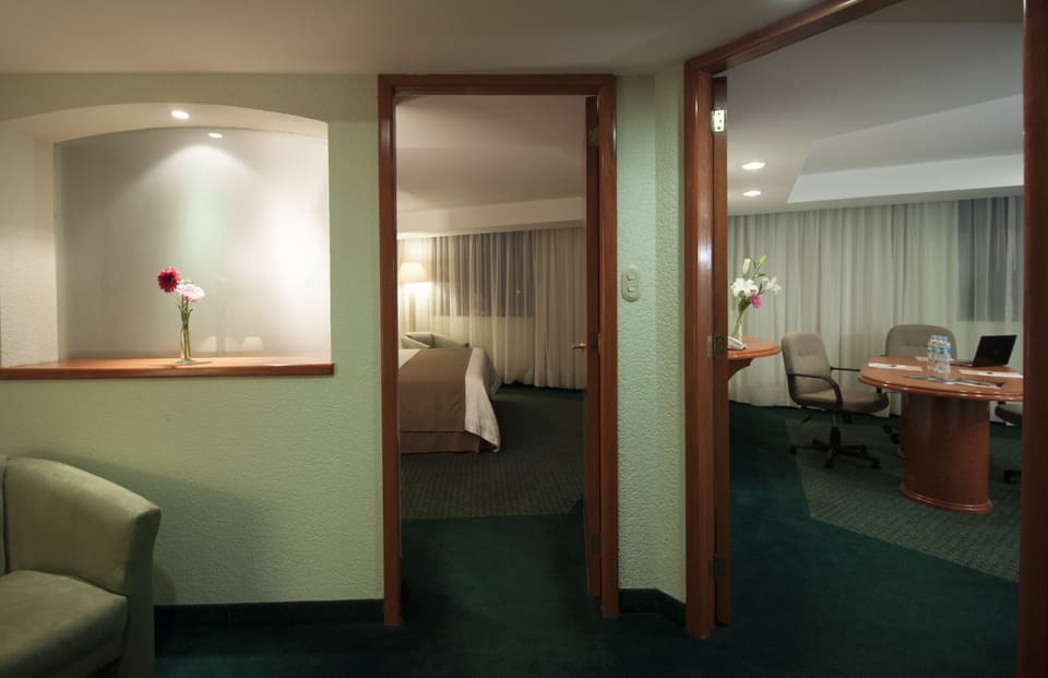 Junior Suite, 1 King Bed | Desk, blackout drapes, iron/ironing board, free WiFi