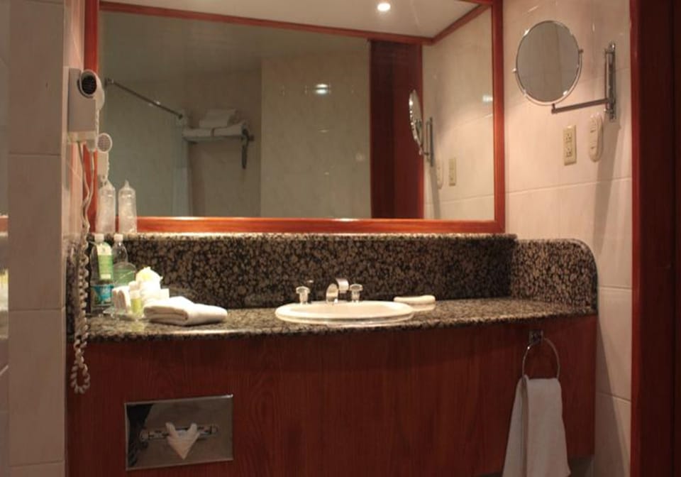 Free toiletries, hair dryer, towels