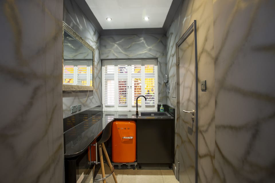 Superior Double Room, Ensuite (The Rokxy Queen) | Private kitchen | Fridge, microwave, electric kettle