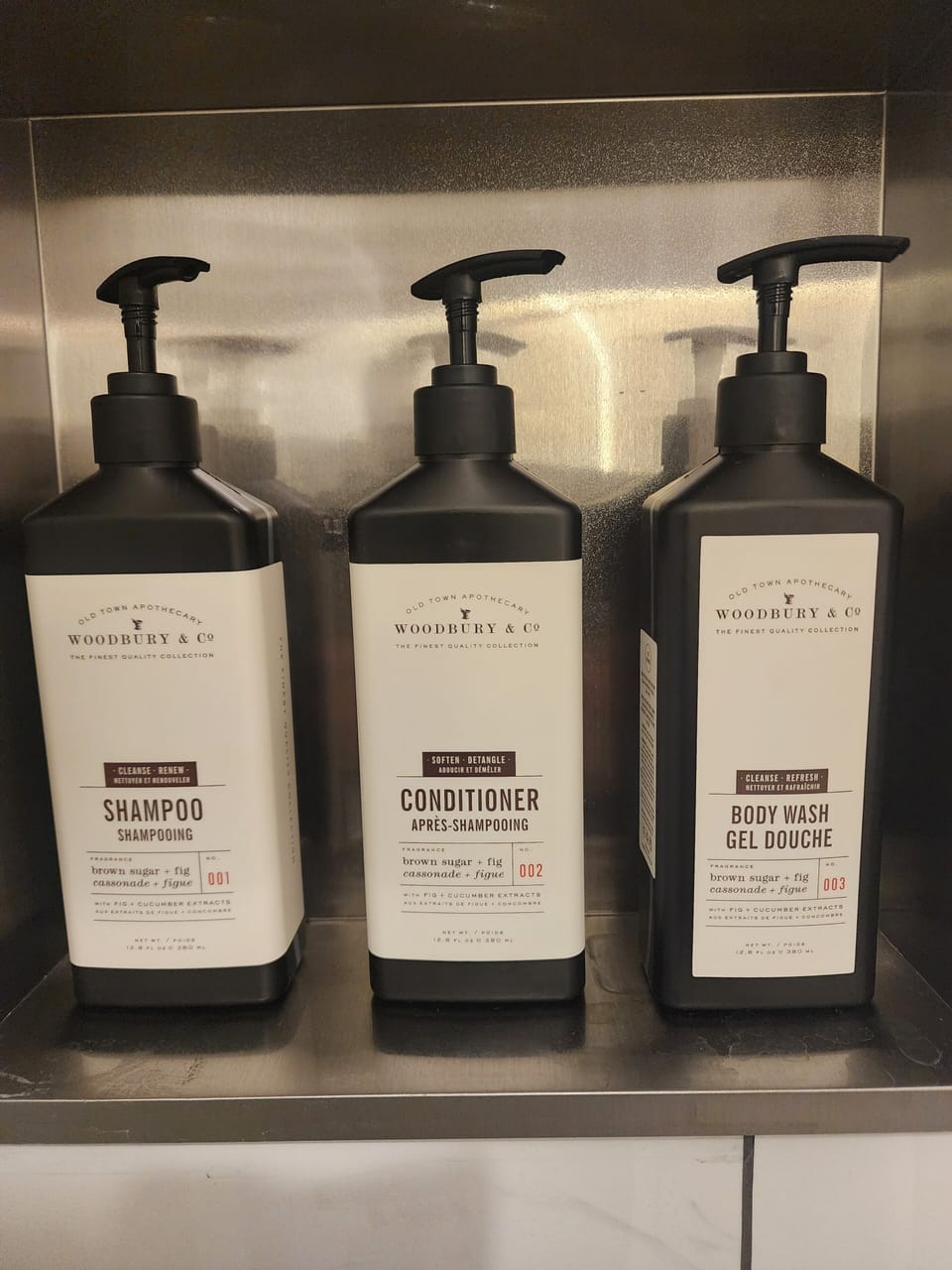 Free toiletries, hair dryer, towels