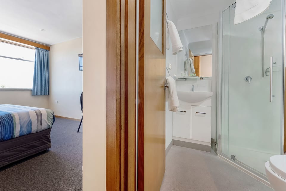 Twin Room | Bathroom | Shower, free toiletries, hair dryer, towels