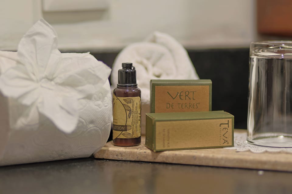 Junior Room | Bathroom | Shower, towels, soap, shampoo