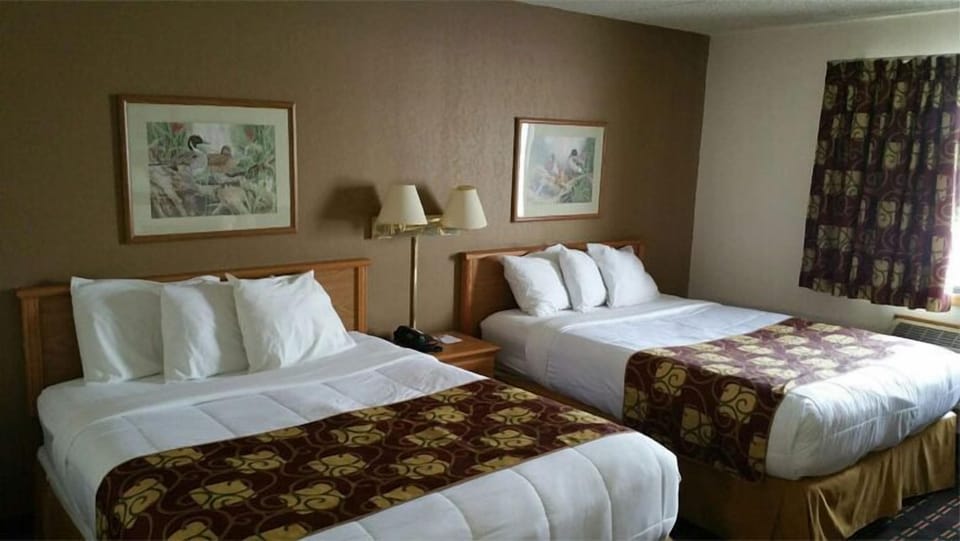 Room, 2 Queen Beds, Non Smoking | Desk, iron/ironing board, free WiFi, bed sheets