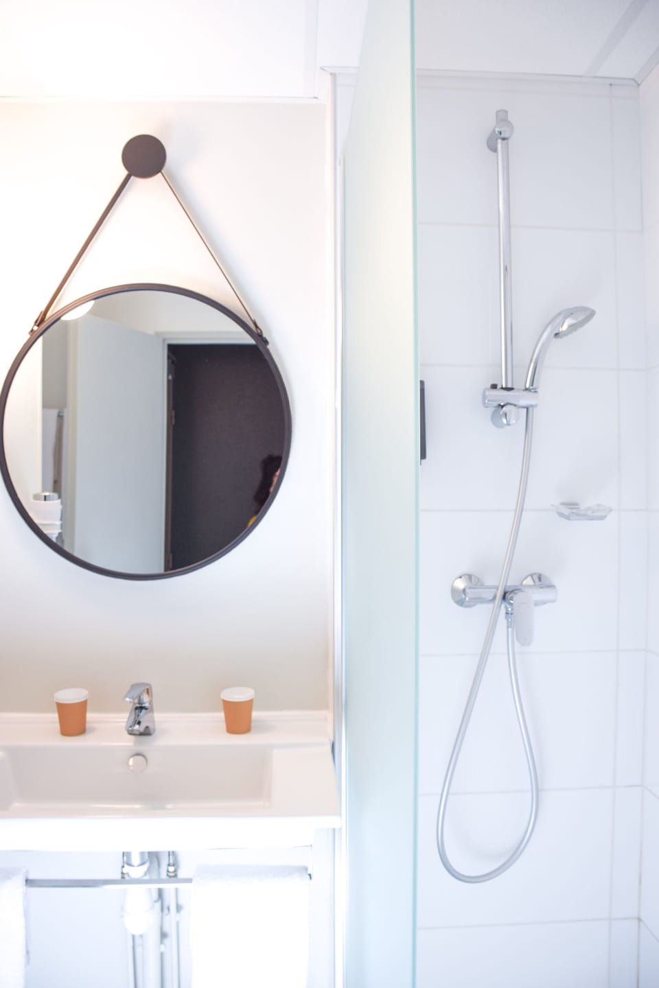 Eco-friendly toiletries, hair dryer, towels, soap