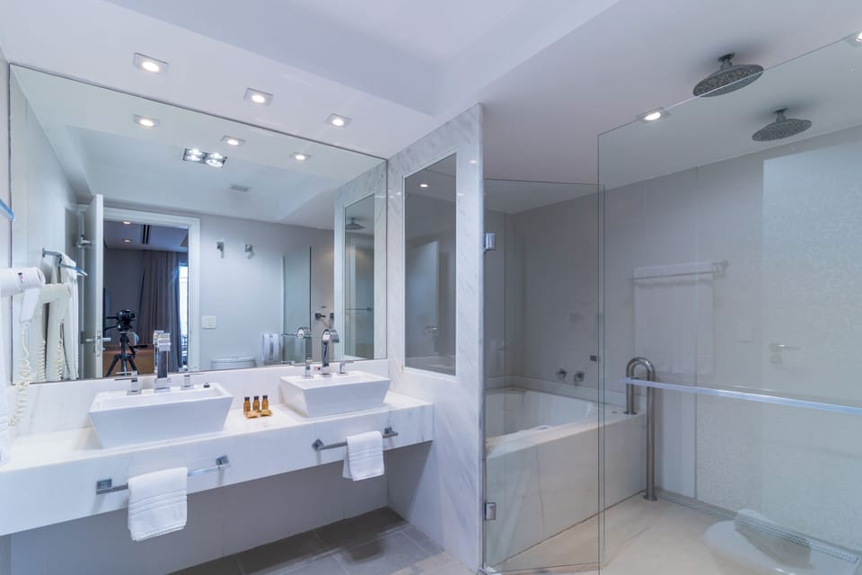 Presidential Studio Suite | Bathroom | Free toiletries, hair dryer, towels