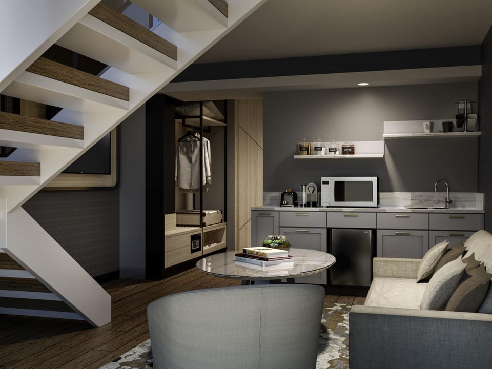 Executive Suite, 1 Queen Bed with Sofa bed | Premium bedding, minibar, in-room safe, desk