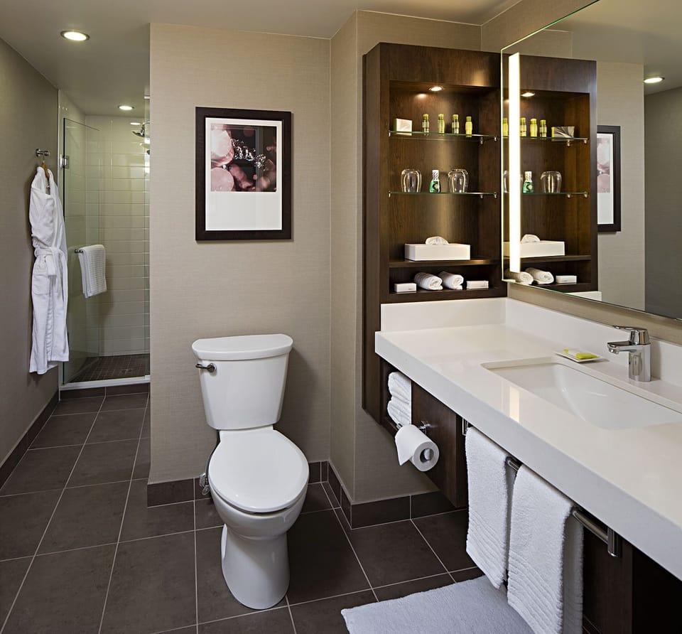 Suite, 1 Bedroom | Bathroom | Combined shower/tub, designer toiletries, hair dryer