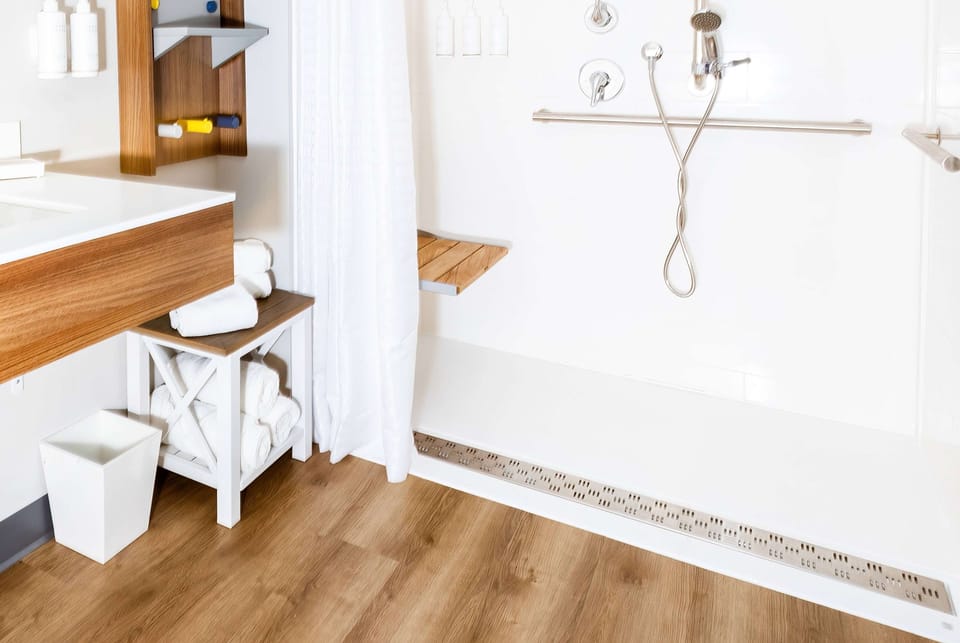 Free toiletries, hair dryer, towels