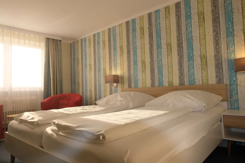Standard Double Room | Premium bedding, desk, laptop workspace, blackout drapes