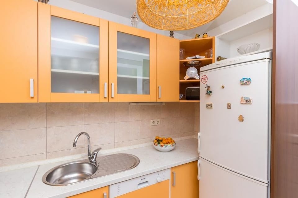 Apartment (Two Bedroom Apartment with Balcony) | Private kitchen | Fridge