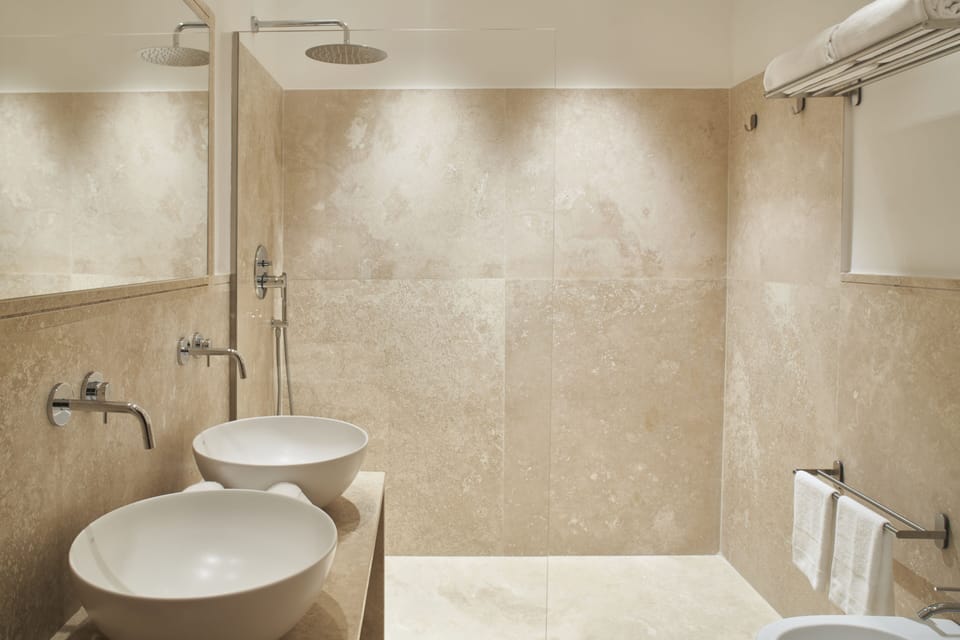 Deluxe Room | Bathroom | Shower, rainfall showerhead, free toiletries, hair dryer