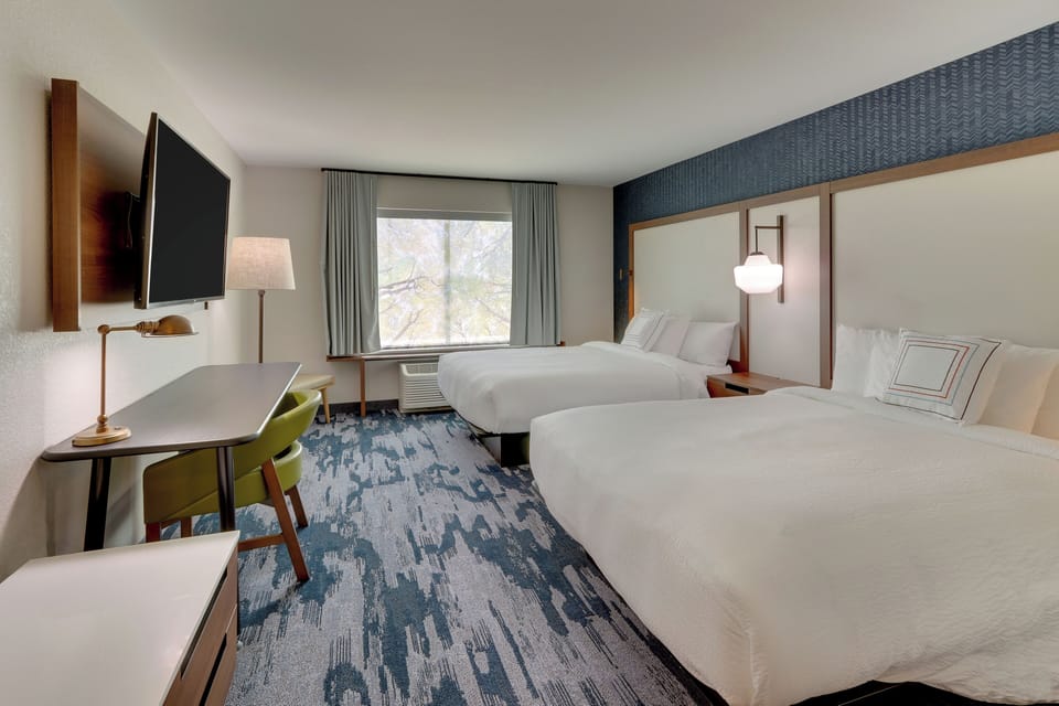 In-room safe, desk, iron/ironing board, free cribs/infant beds