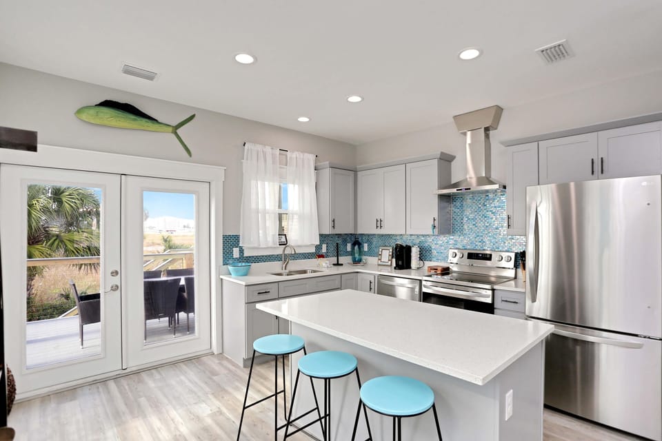 House, Multiple Beds (Hesed Beach Cottage) | Private kitchen | Oven, coffee/tea maker