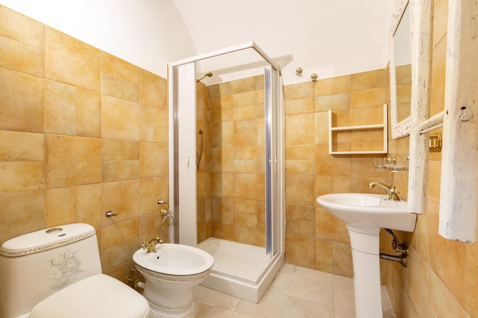 Room | Bathroom | Shower, hair dryer, bidet, towels