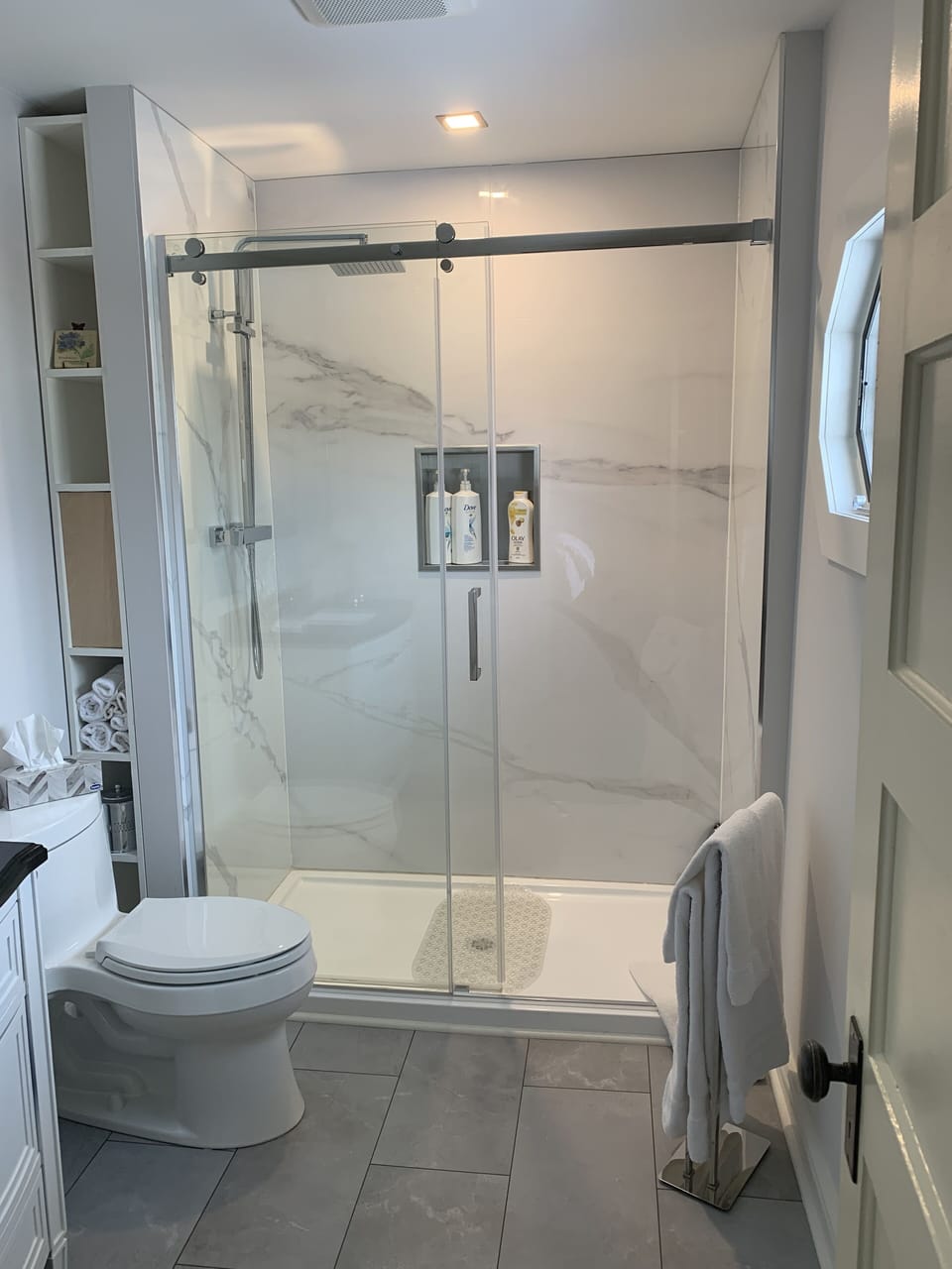 Signature Suite, 1 Queen Bed, Balcony (Brock Suite) | Bathroom | Hair dryer, towels