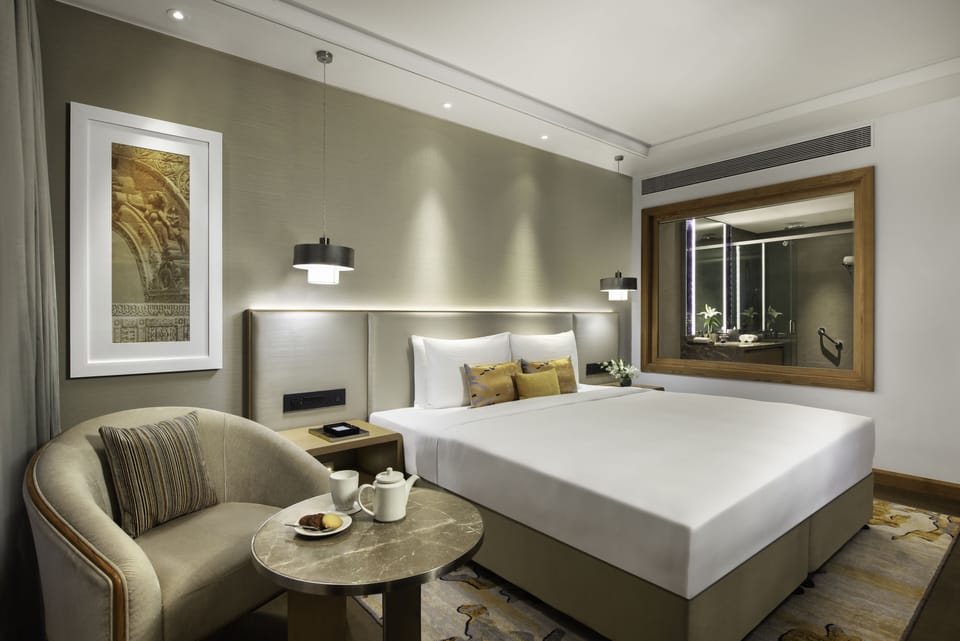In-room safe, desk, laptop workspace, blackout drapes