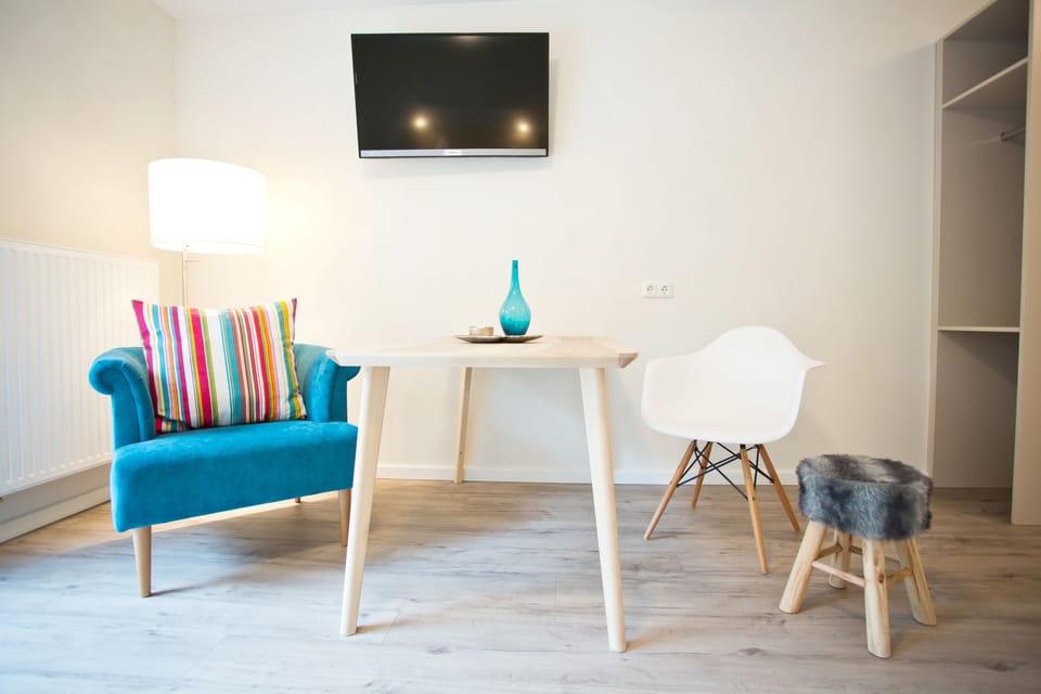 Comfort Double Room Single Use | Living area | Flat-screen TV