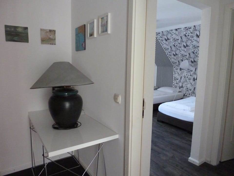 Desk, free WiFi, bed sheets