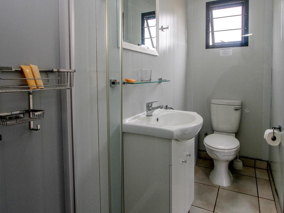 Shower, free toiletries, towels, soap