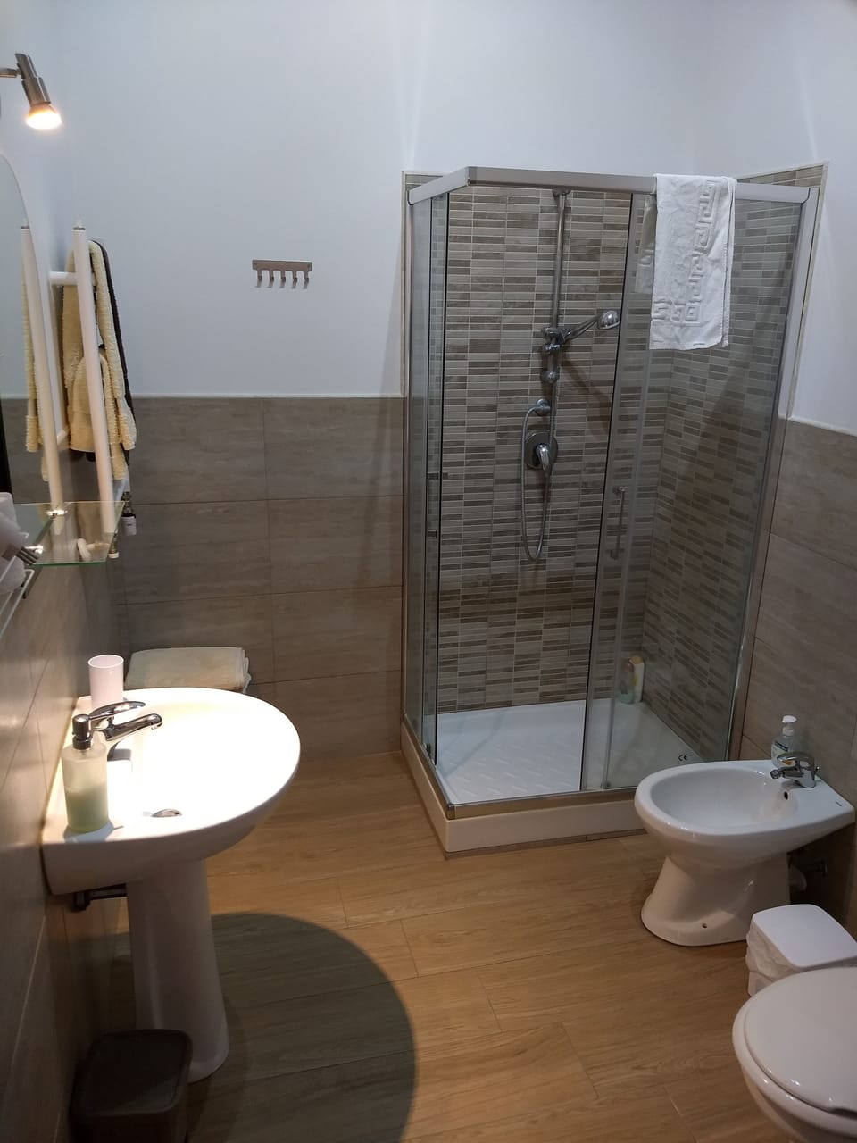Triple Room | Bathroom | Shower, hair dryer, towels