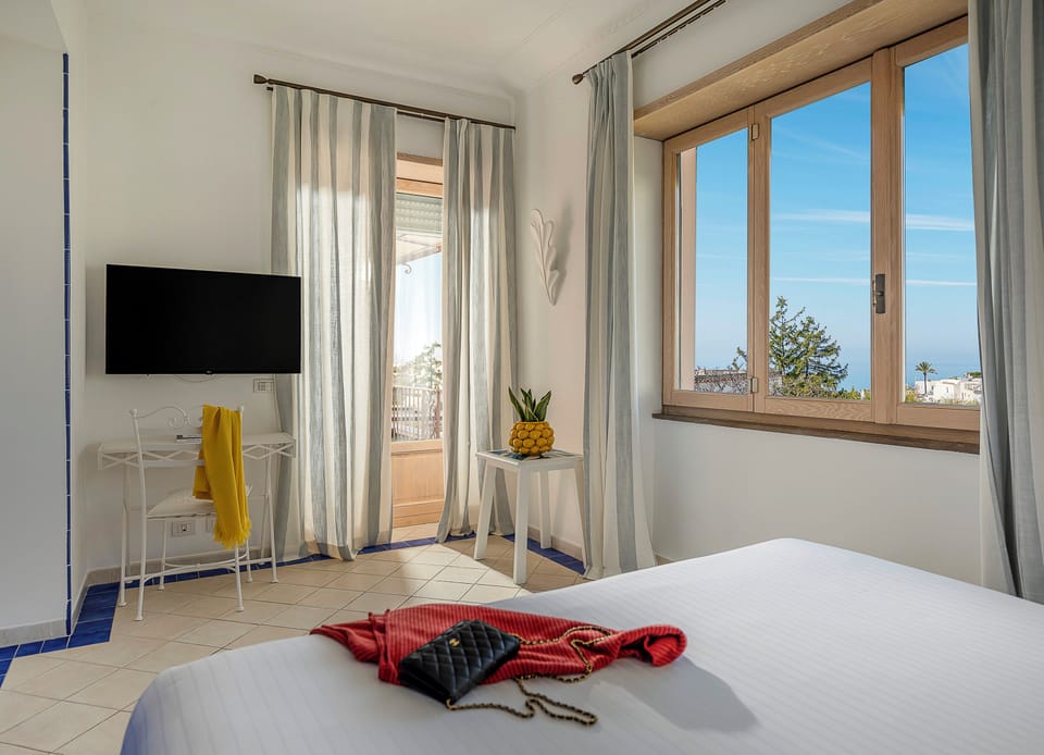 Suite, Terrace, Sea View | Frette Italian sheets, premium bedding, down comforters, pillowtop beds