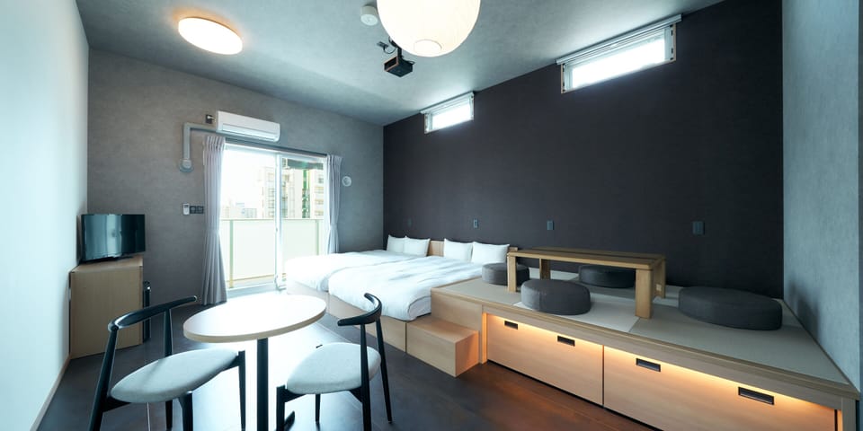 Desk, blackout drapes, WiFi (free)