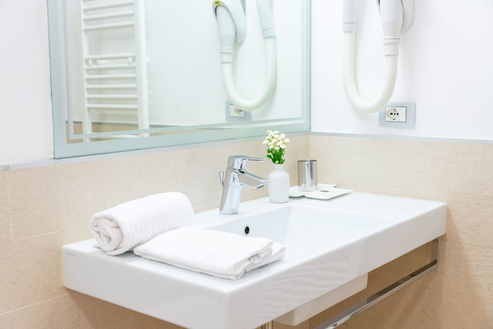 Deluxe Double or Twin Room, City View | Bathroom | Shower, rainfall showerhead, free toiletries, hair dryer