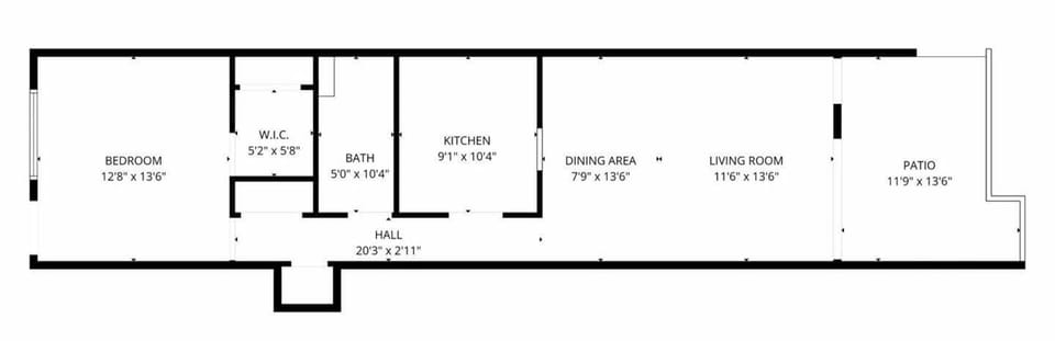 Condo, 1 Bedroom | Floor plan
