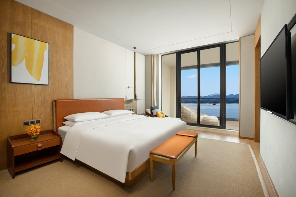 Premium bedding, down comforters, pillowtop beds, minibar