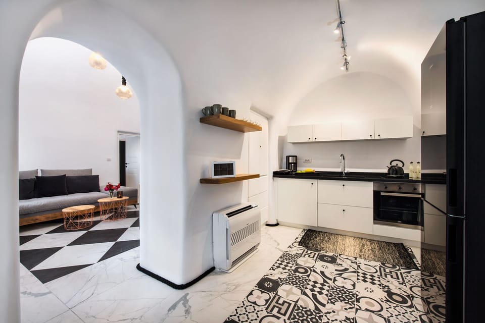 Villa | Private kitchen | Fridge, microwave, oven, stovetop