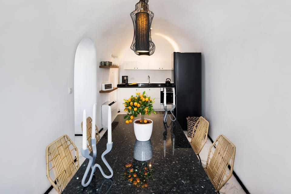 Villa | Private kitchen | Fridge, microwave, oven, stovetop