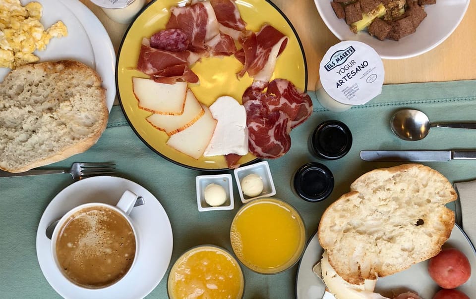Daily self-serve breakfast for a fee