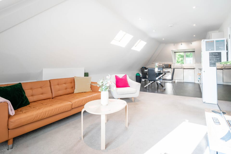 Deluxe Apartment, Private Bathroom, City View (2 bed 2 bath penthouse) | Lounge